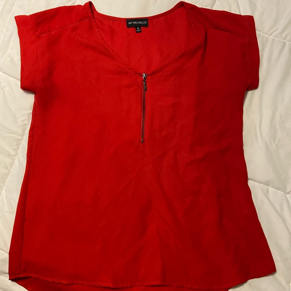 Red blouse